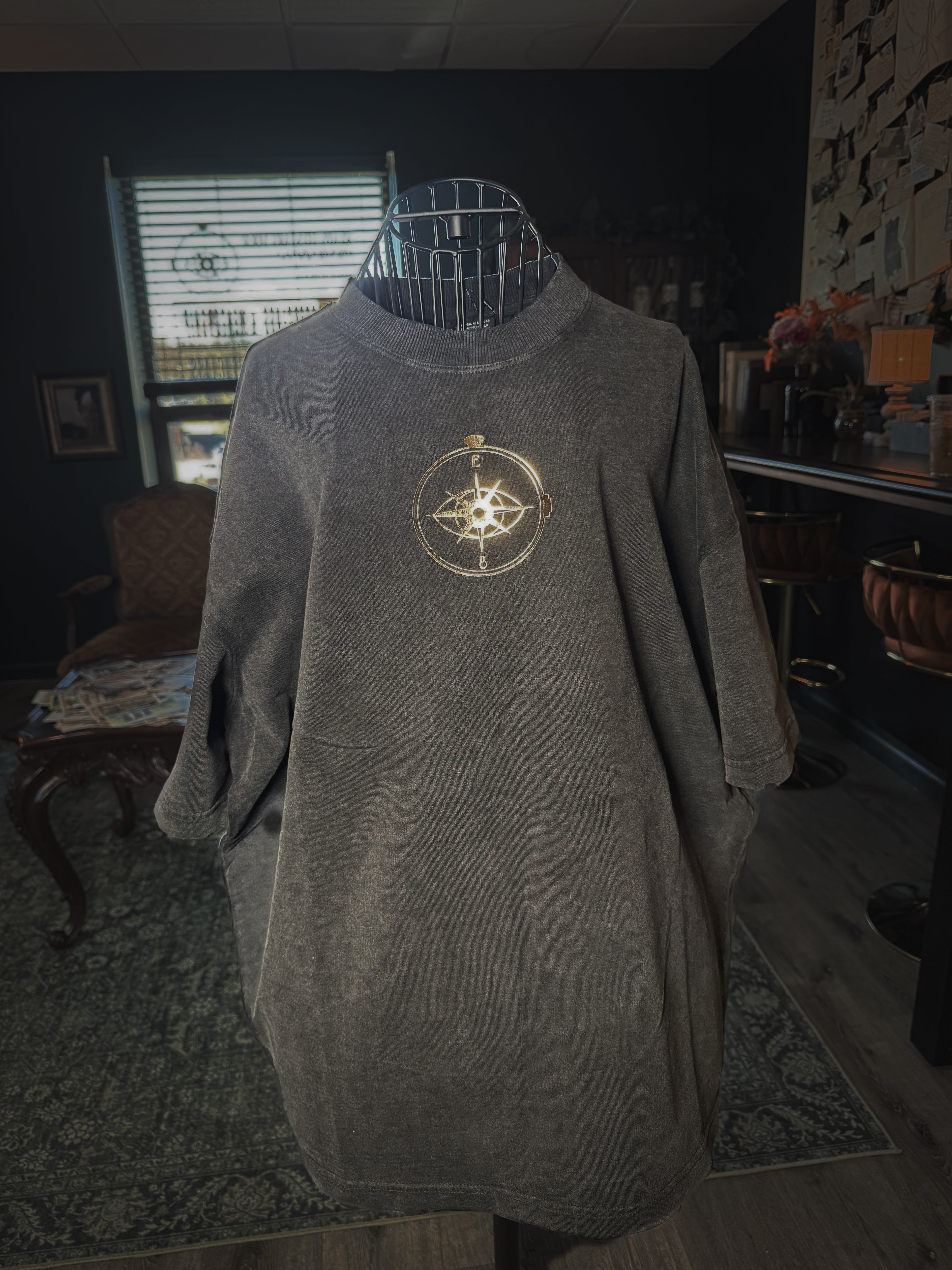 Men’s Oversized Distressed Tee