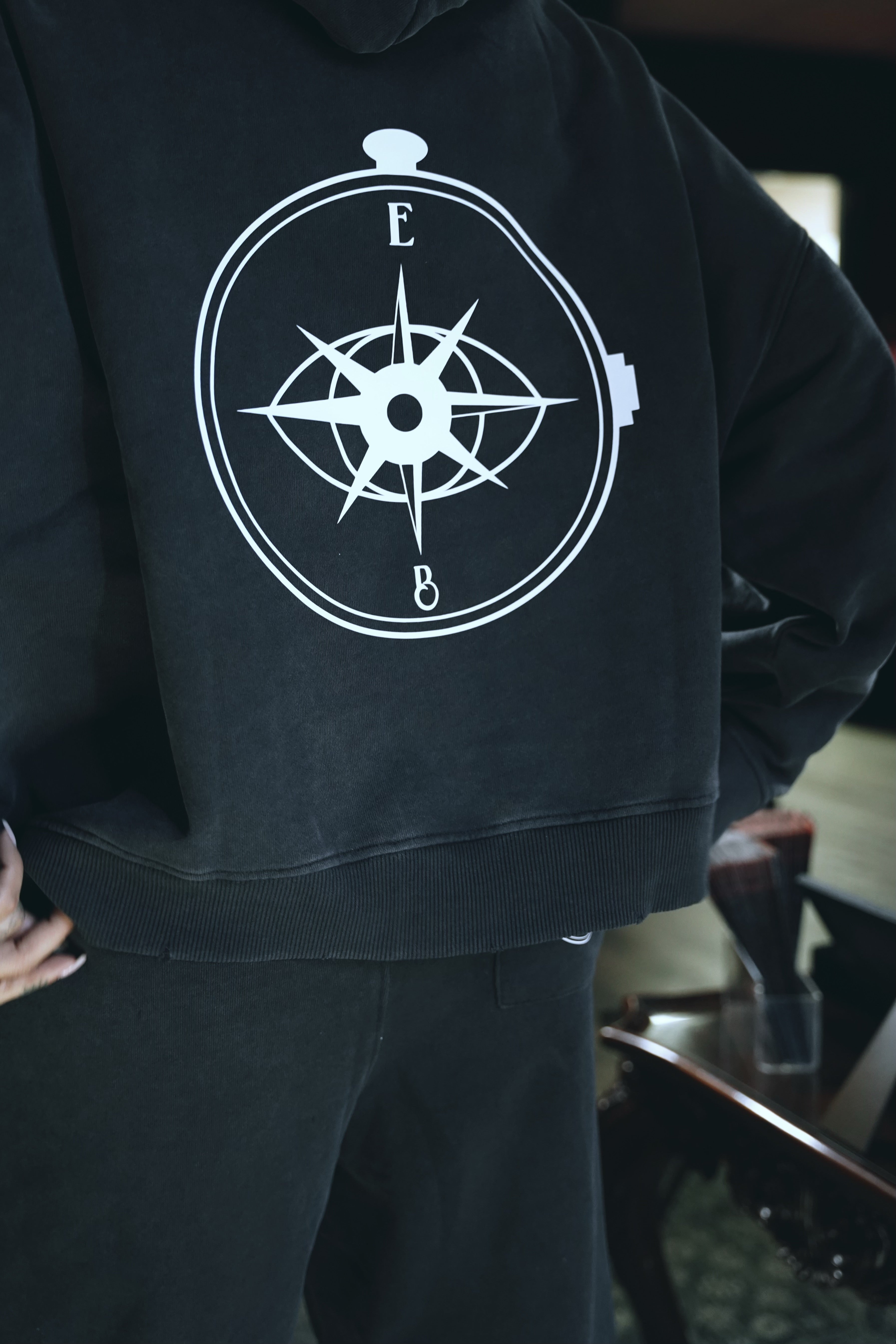 Oversized Distressed Hoodie