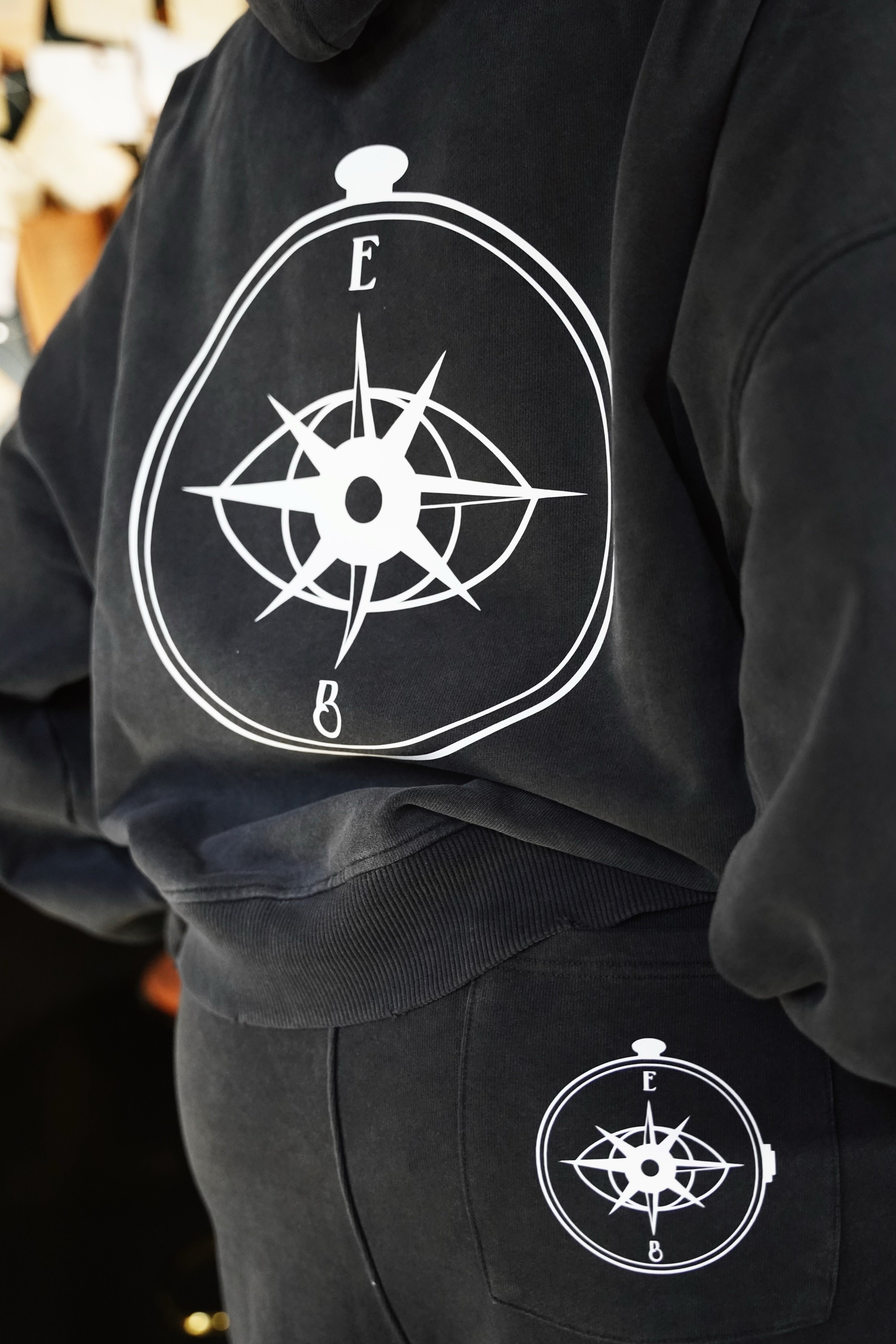 Oversized Distressed Hoodie