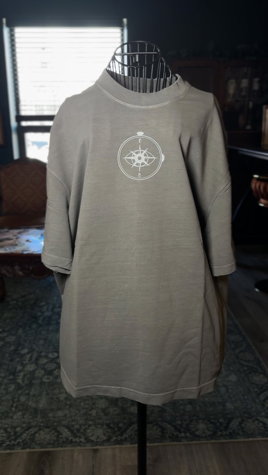 Men’s Oversized Distressed Tee