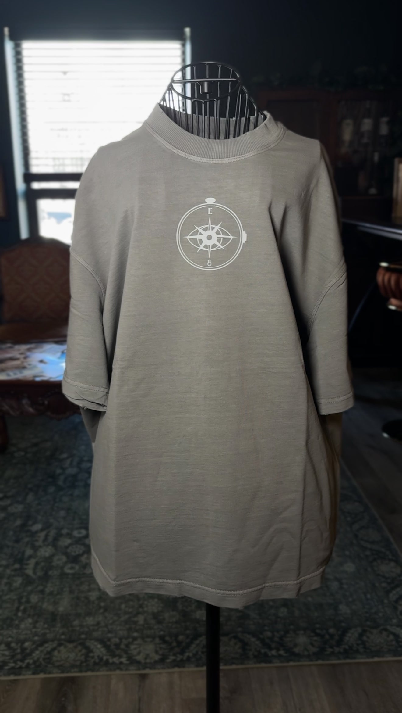 Men’s Oversized Distressed Tee