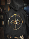 Men Sized Black Hoodie (Logo colors customizable)